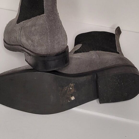 TOPSHOP Ladies Womens Suede Ankle Boots Block - Picture 6 of 7